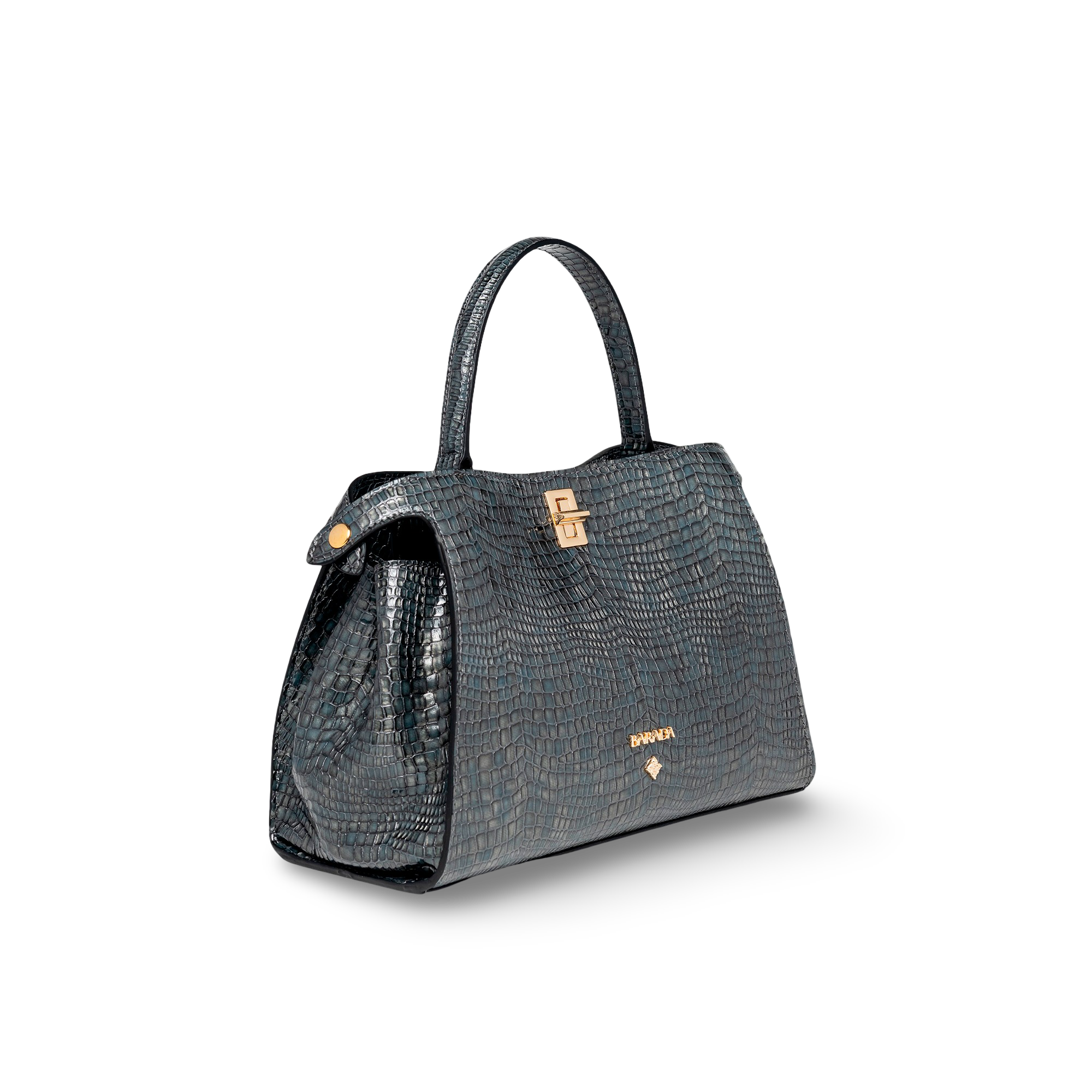 Handbag in high quality cowhide leather and elegant design