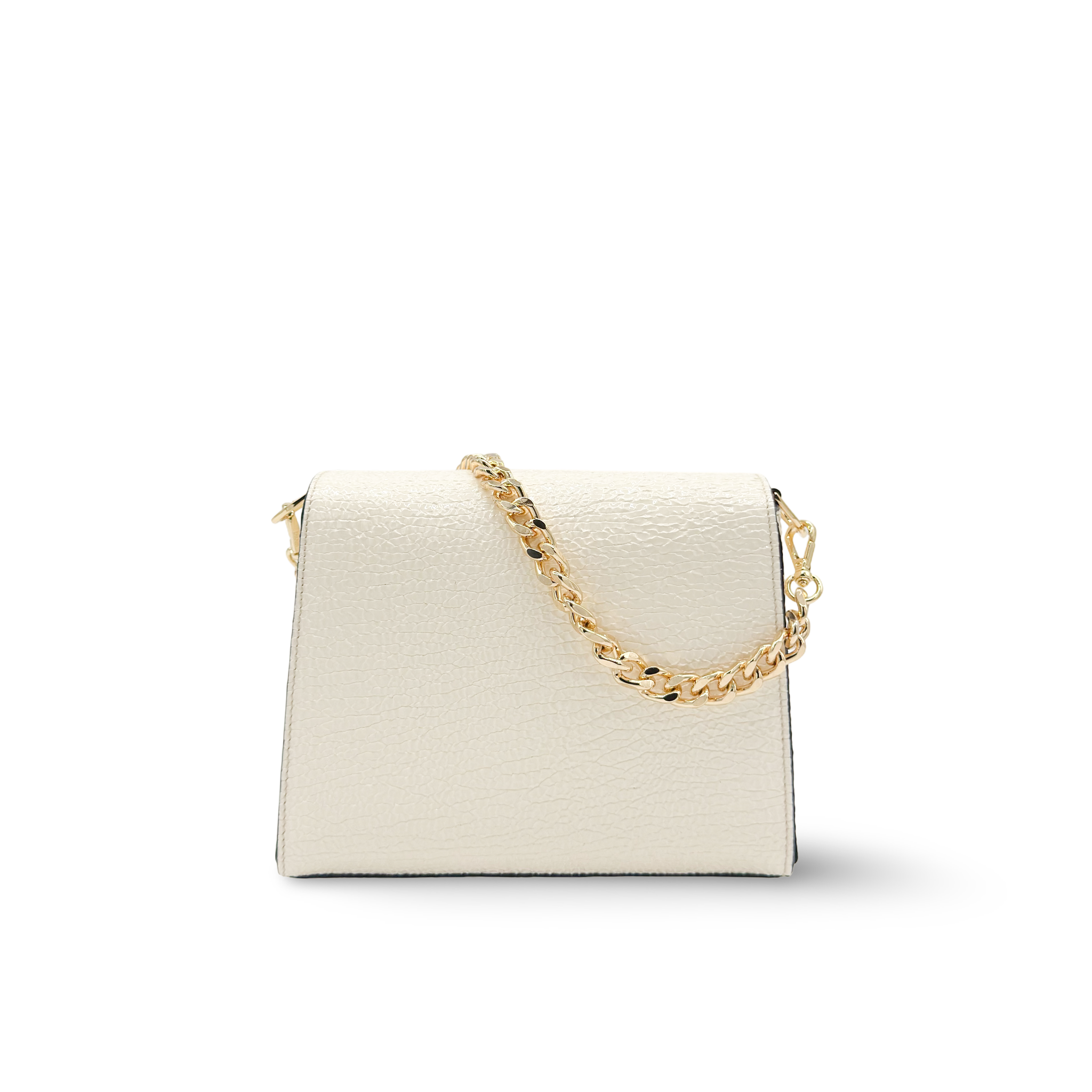 Bolso de hombro con cadena en piel vacuno lujo moderno