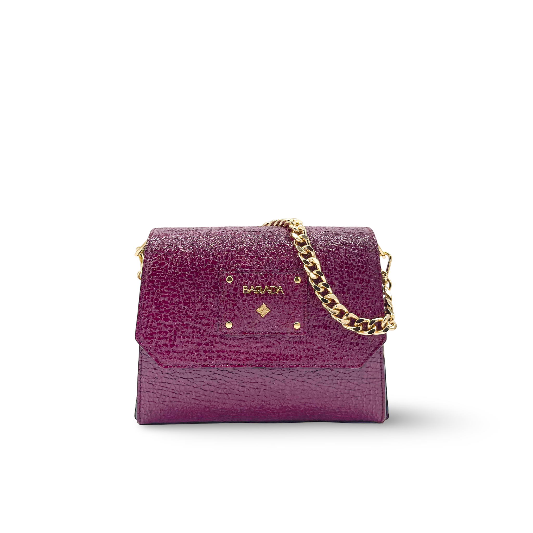 Bolso de hombro con cadena en piel vacuno lujo moderno