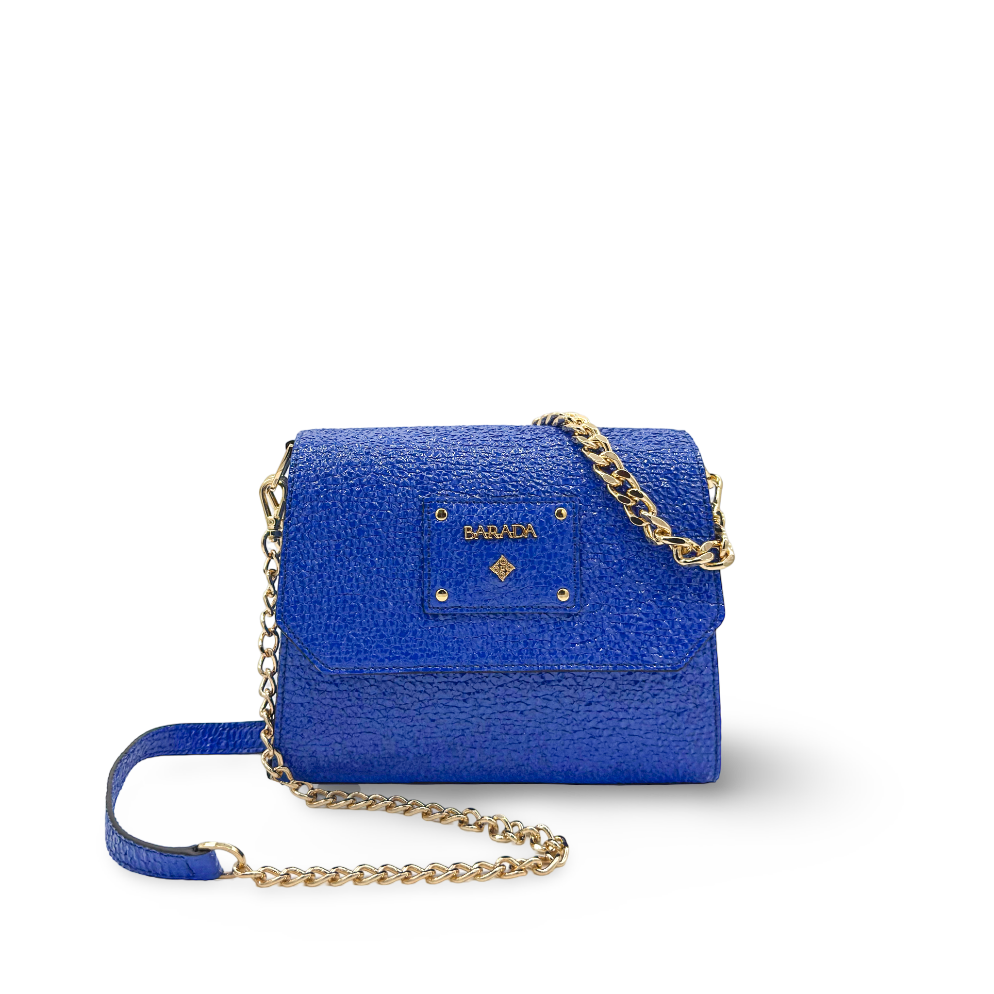 Bolso de hombro con cadena en piel vacuno lujo moderno