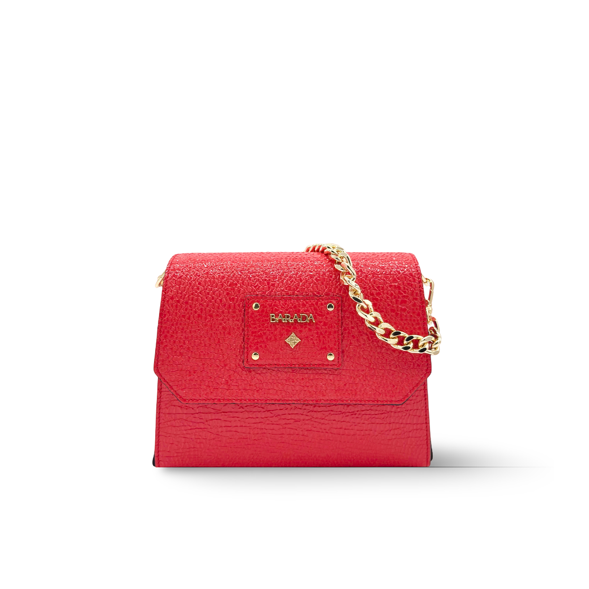 Bolso de hombro con cadena en piel vacuno lujo moderno