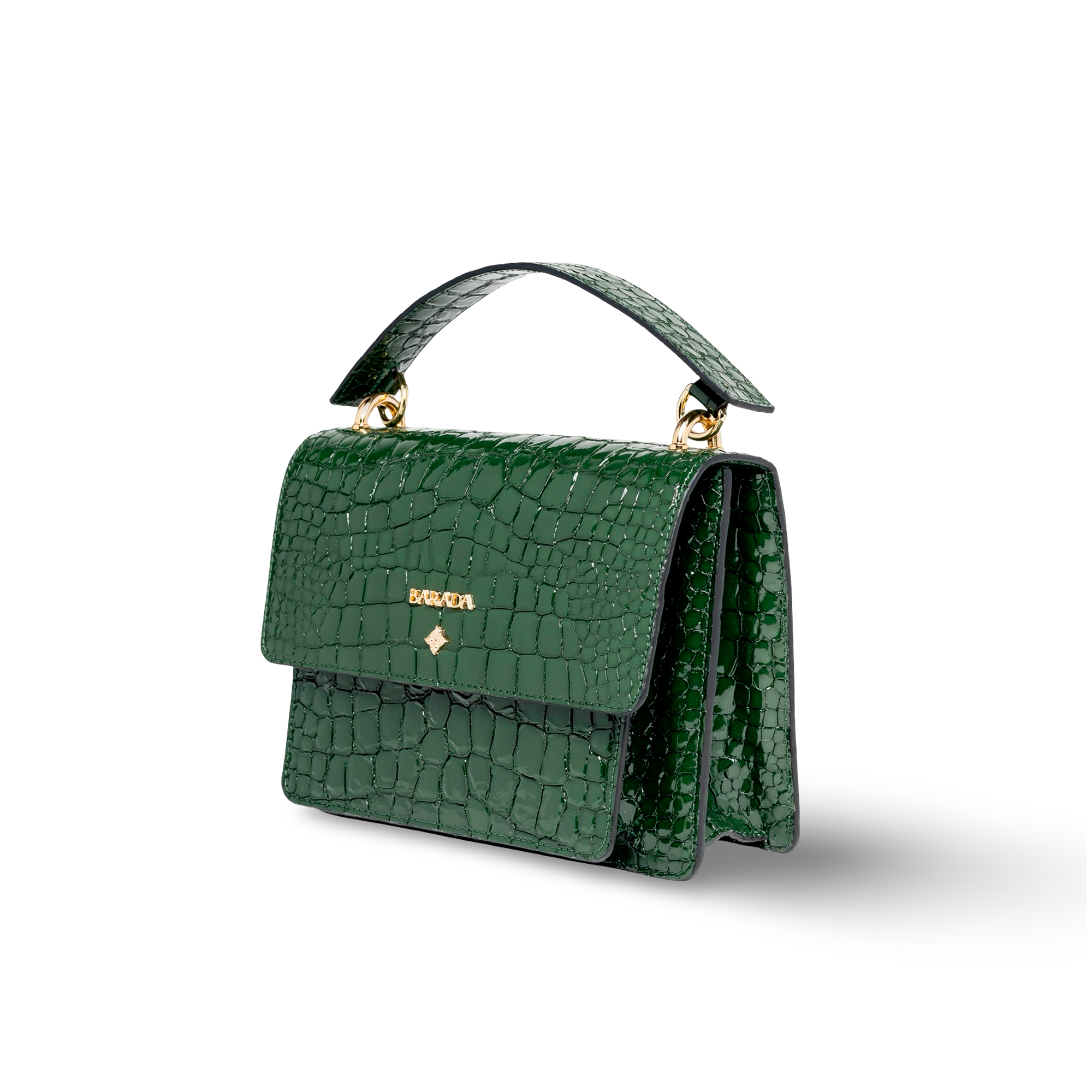 Designer handbag with goatskin handle for women