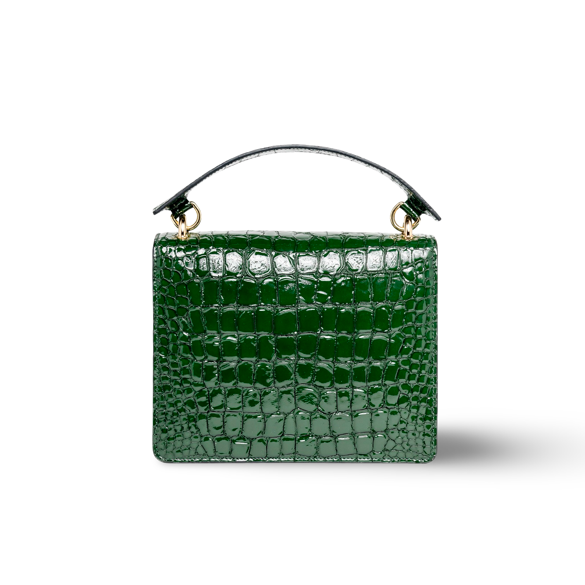 Designer handbag with goatskin handle for women